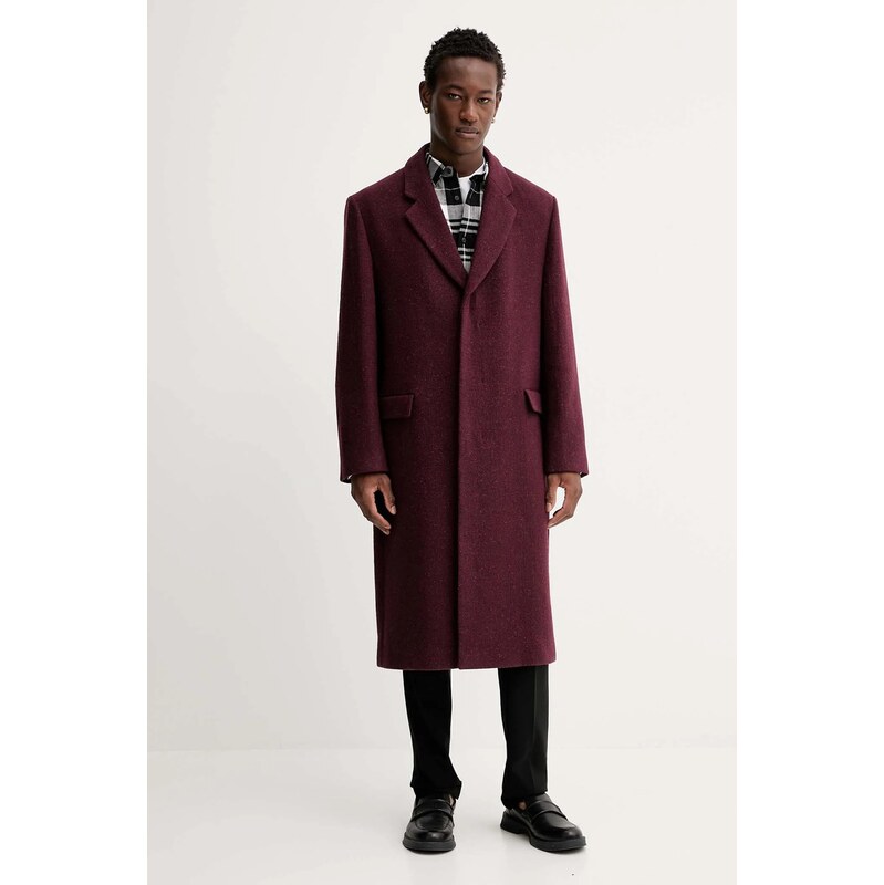 Kabát s prímesou vlny HUGO Mald2541 65358874