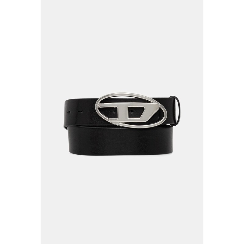 Kožený opasok Diesel OVAL D LOGO B-1DR W 65358650