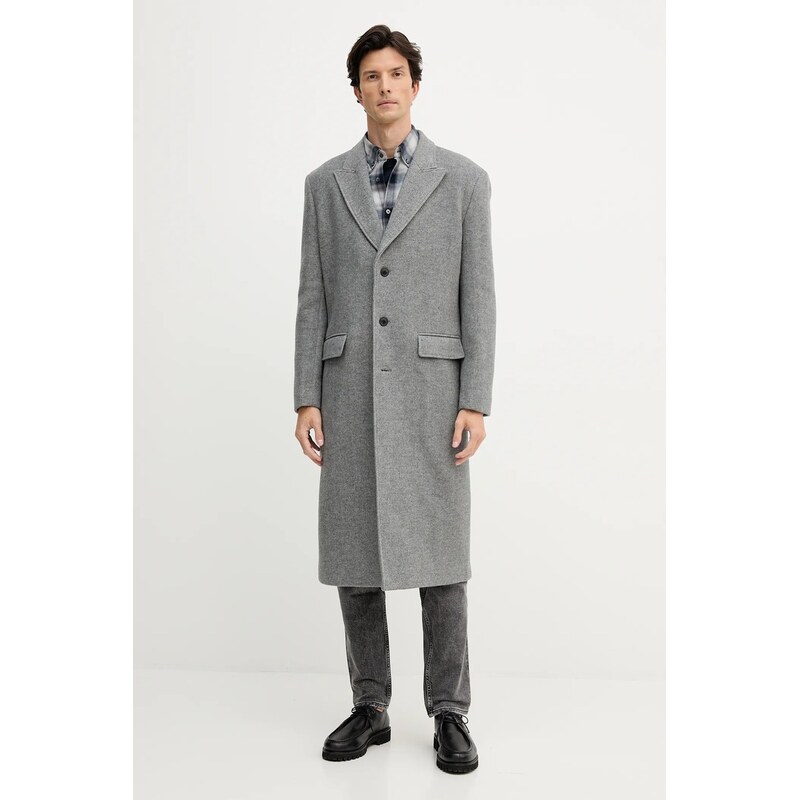 Kabát s prímesou vlny Trussardi 65358805