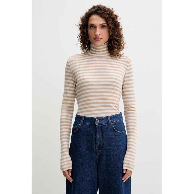 Tričko s dlhým rukávom s prímesou vlny MM by Max Mara BLASY 66514339