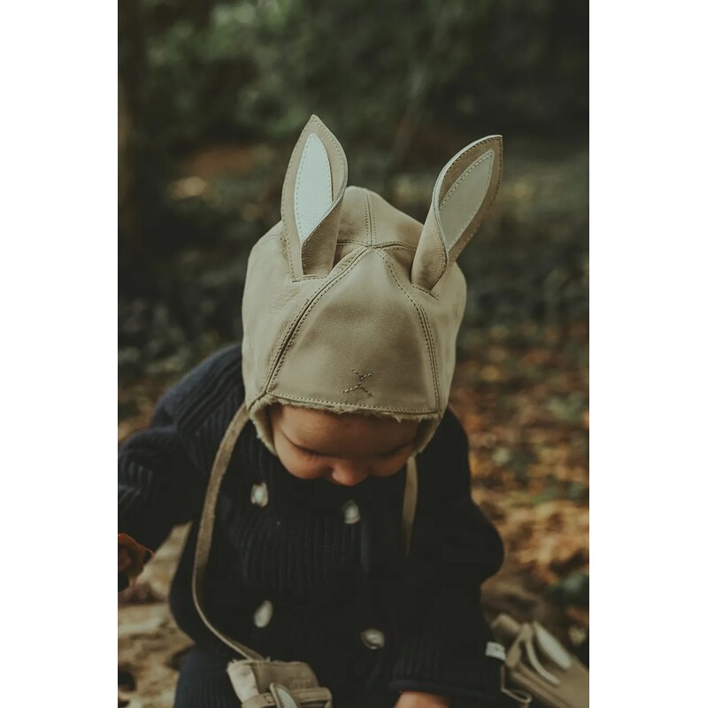 Detská semišová čiapka Donsje Kapi Classic Hat Bunny 65359462