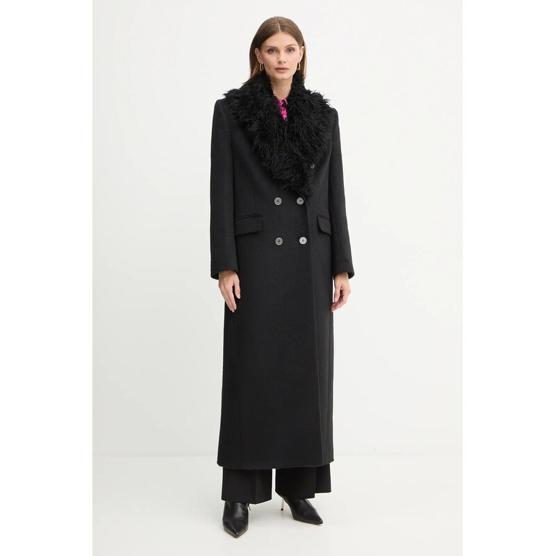 Kabát s prímesou vlny Versace Jeans Couture 65358890