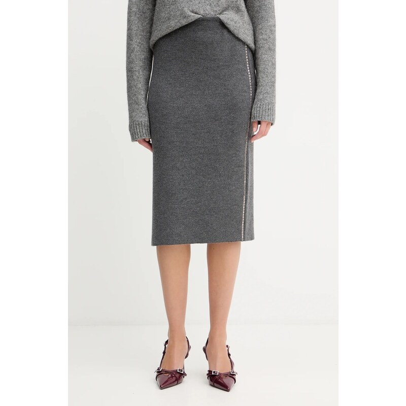 Sukňa s prímesou vlny Simona Corsellini 65359468