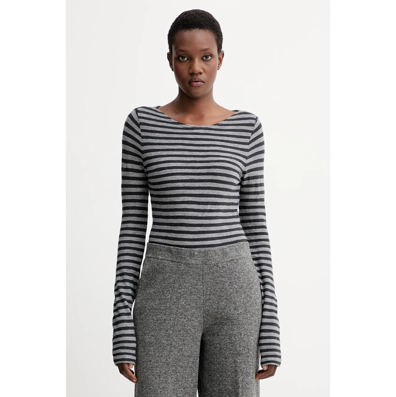 Bavlnené tričko s dlhým rukávom Marc OPolo 66510224