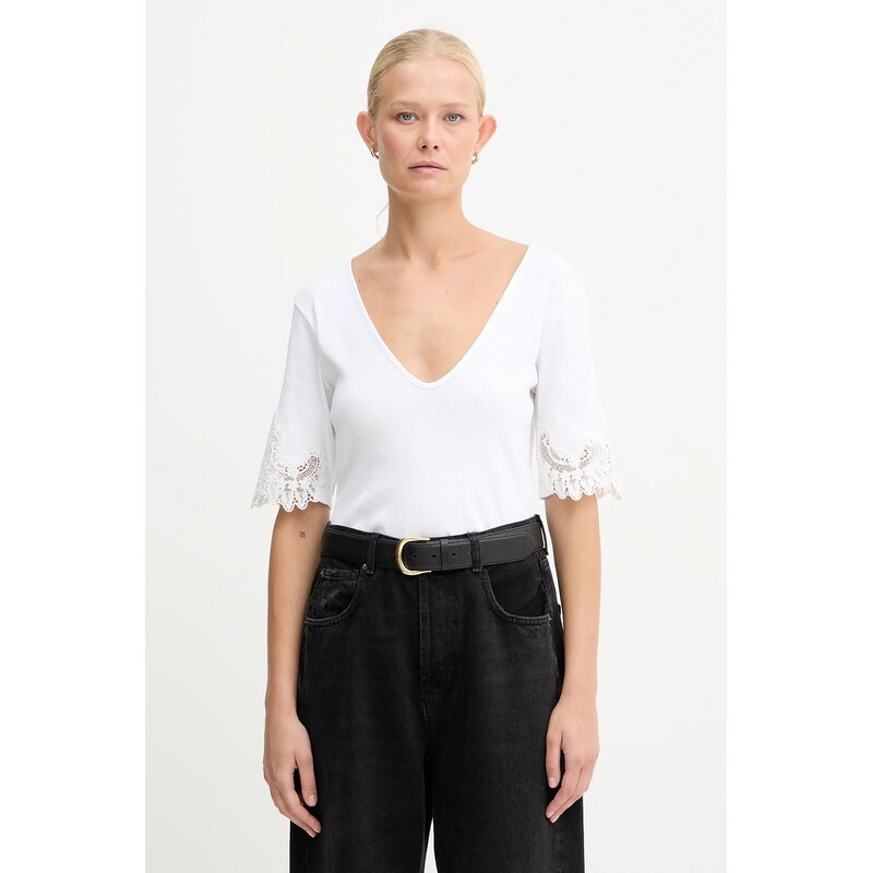 Bavlnené tričko Twinset 65360804