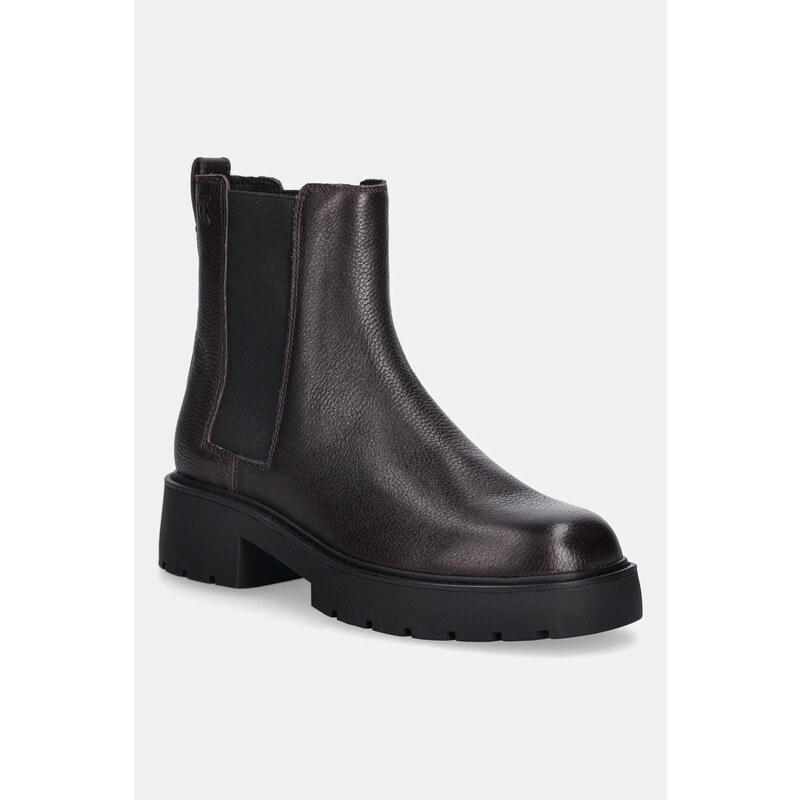 Kožené topánky chelsea Calvin Klein CHUNKY CHELSEA BOOT LTH 65376994