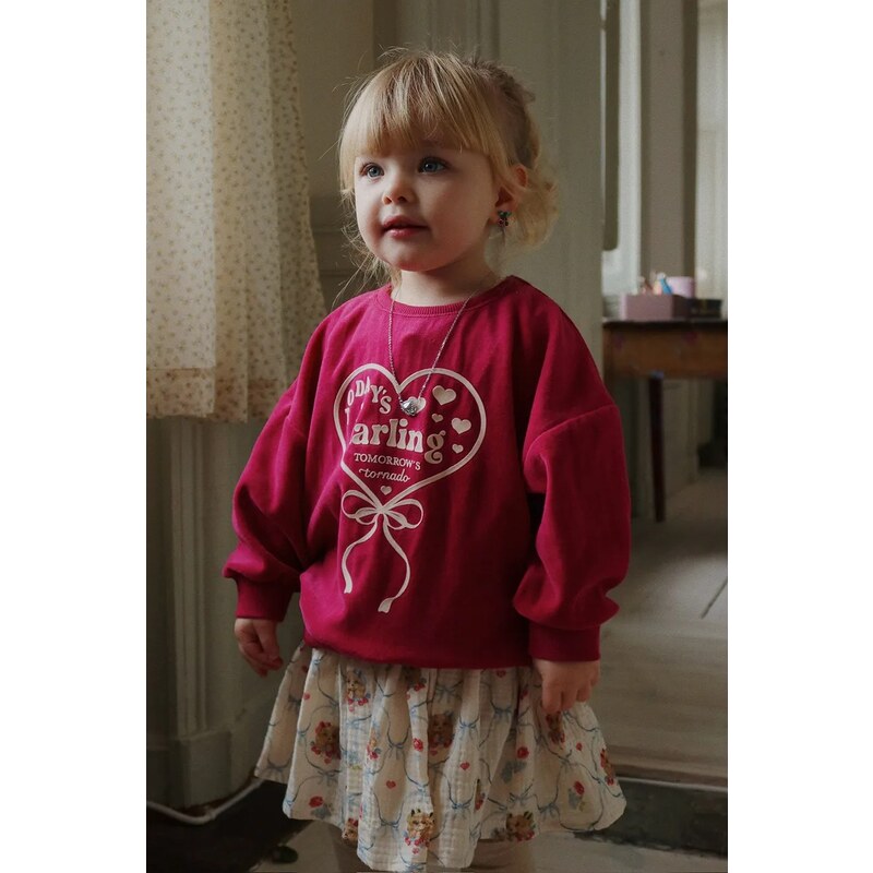 Detská bavlnená mikina Konges Sløjd VELOU BLOUSE GOTS 65376988