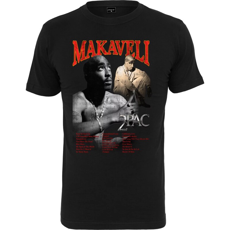 Merchcode Black T-shirt Tupac Makaveli 64632964
