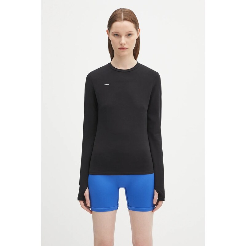 Tričko s dlhým rukávom Pangaia Cotton-Stretch Long-Sleeved Top 66513439