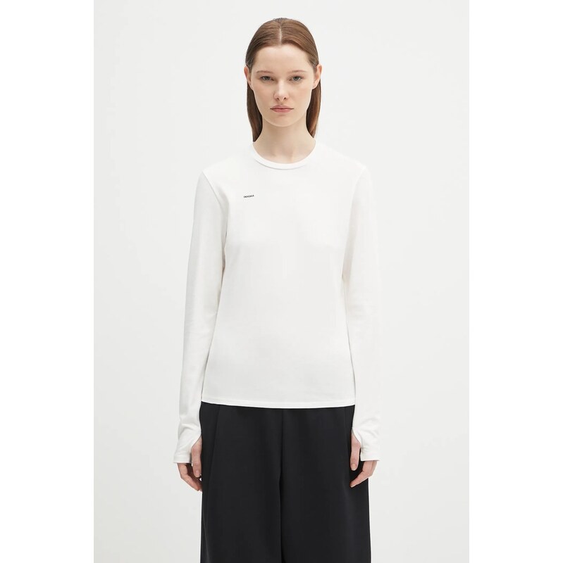 Tričko s dlhým rukávom Pangaia Cotton-Stretch Long-Sleeved Top 66513440