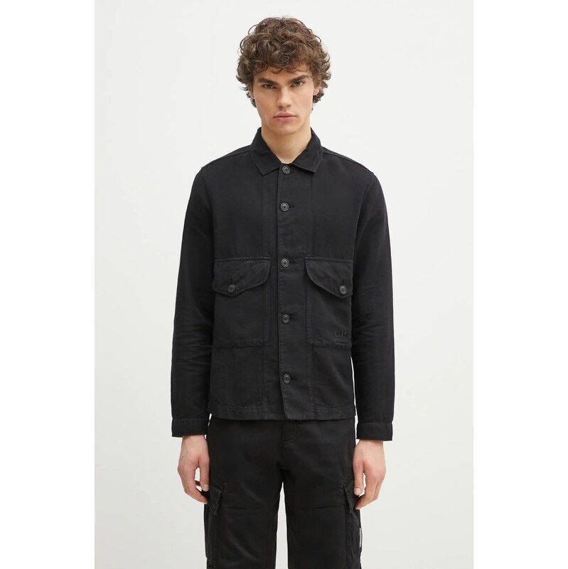 Košeľa s prímesou ľanu C.P. Company 67195556