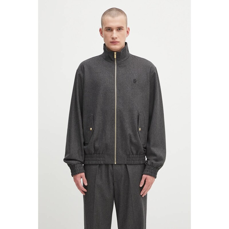 Vlnená bunda Drôle de Monsieur La Trackjacket Flanelle 65361513