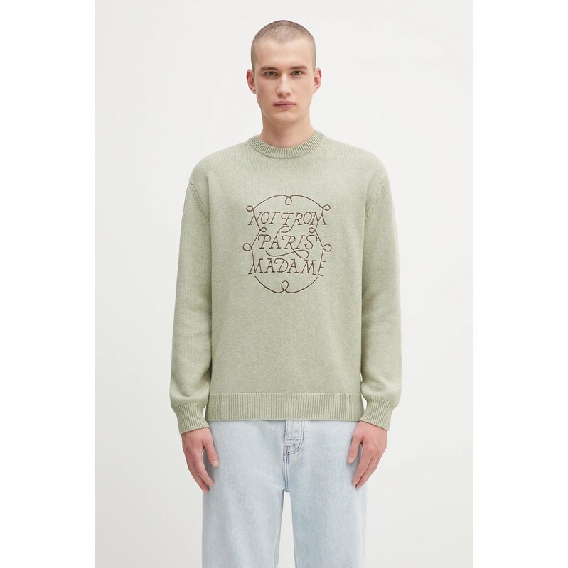 Vlnený sveter Drôle de Monsieur La Maille Slogan Tresses 65361553