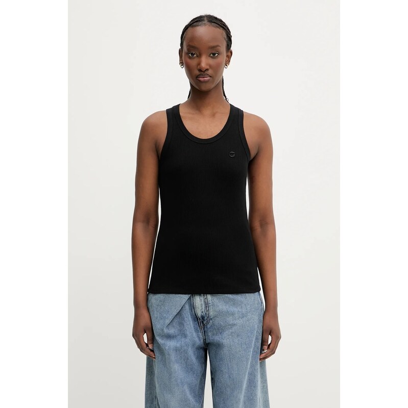 Bavlnený top Coperni Rib Logo Tank 66513917