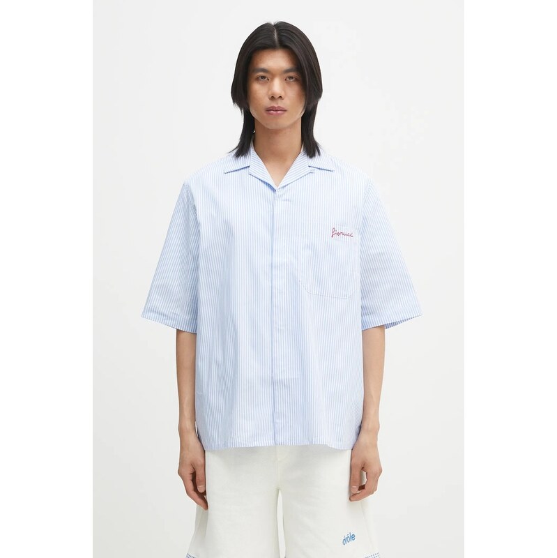 Bavlnená košeľa Fiorucci Striped Logo Bowling 65361631