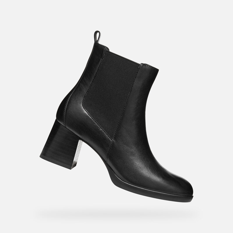 Black womens ankle boots Geox Walk Pleasure 55 - Womens 65362257