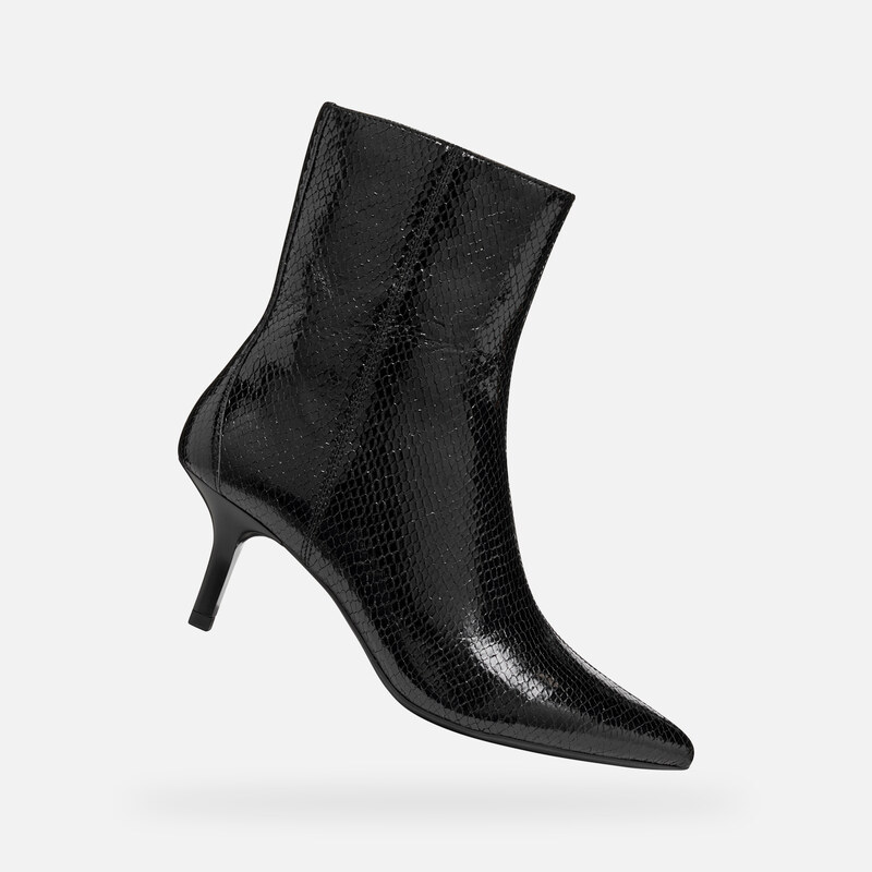 Black womens ankle boots Geox Kleopy - Womens 65362272