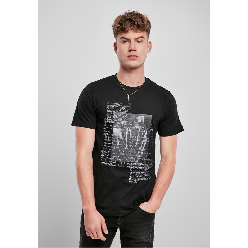 Merchcode Black Tupac Lyrics T-shirt 65362179