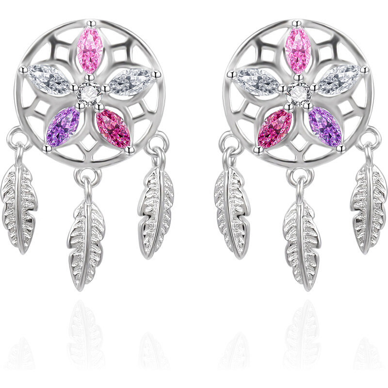 Agato Očarujúce strieborné náušnice Lapače snov AGT-E228PC 66585494