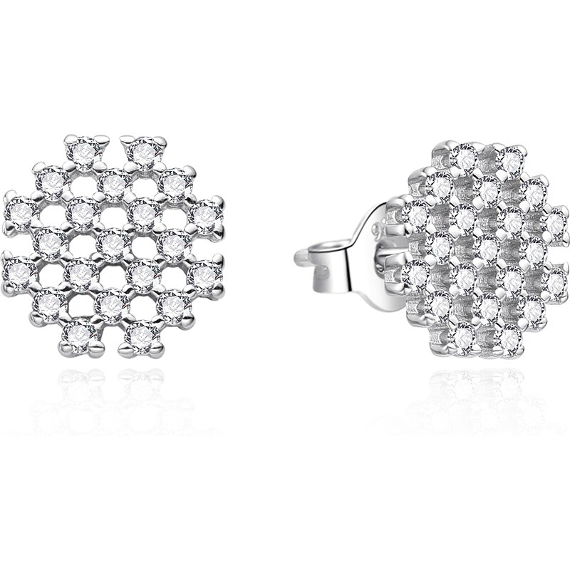 Agato Trblietavé strieborné náušnice so zirkónmi AGT-E258PW 66579512