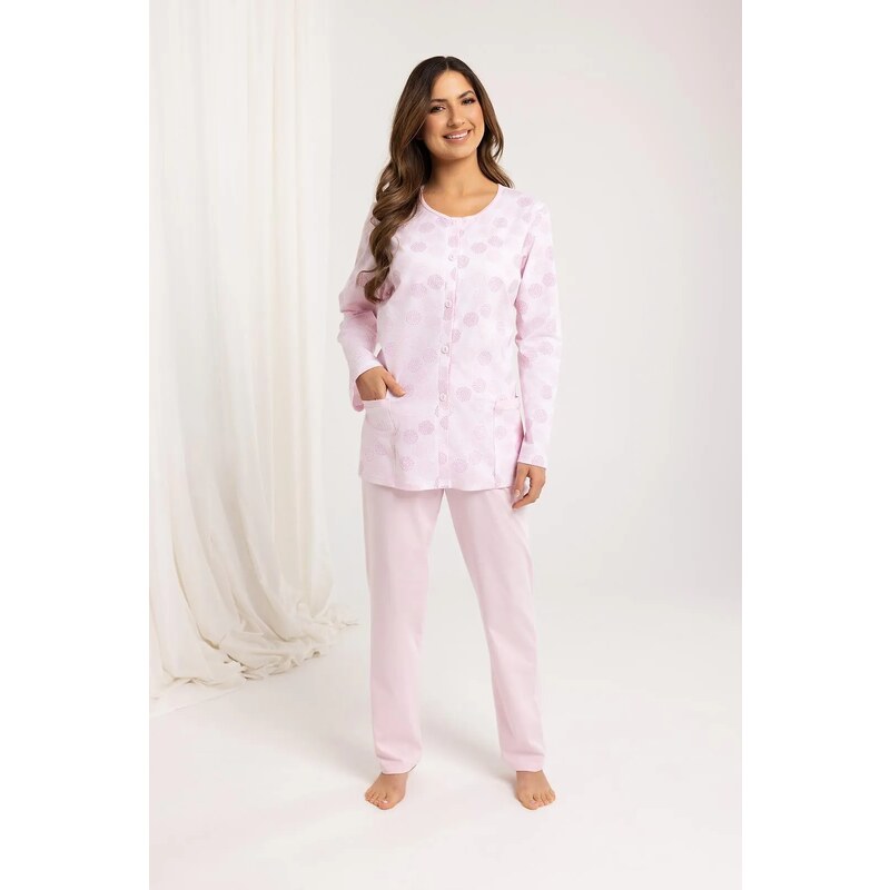 Dámske pyžamo, zapínané na gombíky Regina 710 2XL-3XL 65125477