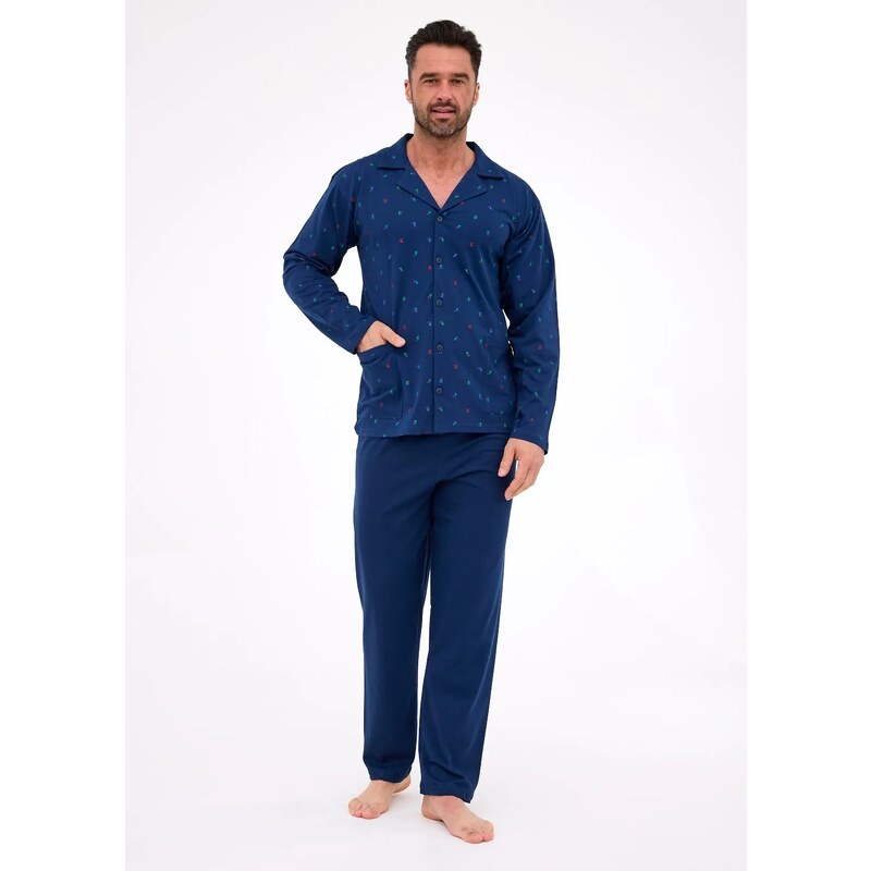 Pánske pyžamo na gombíky Cornette, dĺžka 114/79 65125523