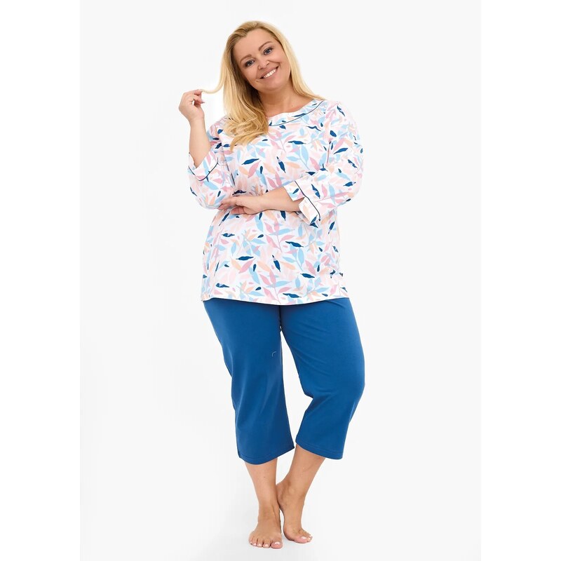 Dámske pyžamo Cornette 732/452 Amelia 2 3/4 3XL-5XL 65125579