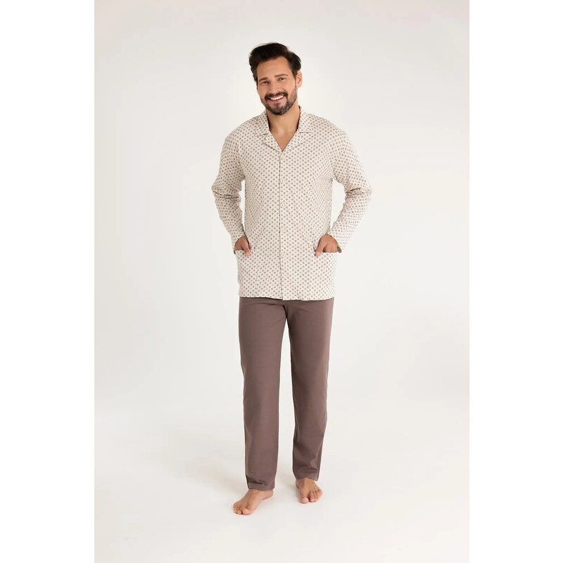 Pánske pyžamo na gombíky Regina 486 2XL-3XL 67004519