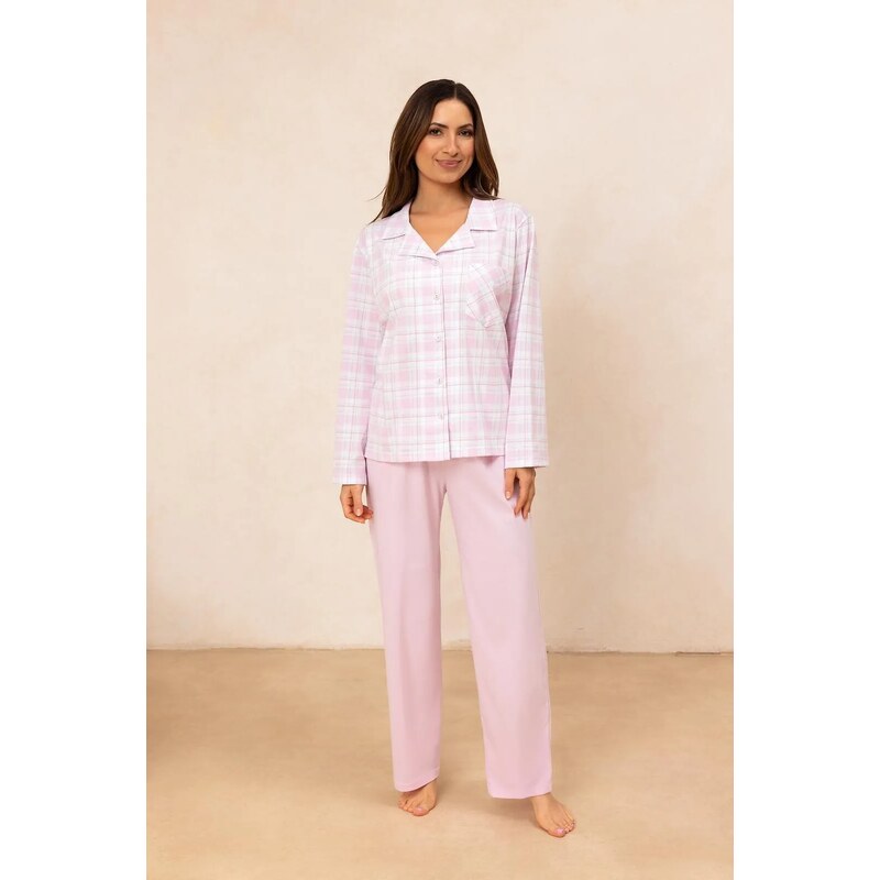 Dámske pyžamo na gombíky Regina 727 2XL 66501993