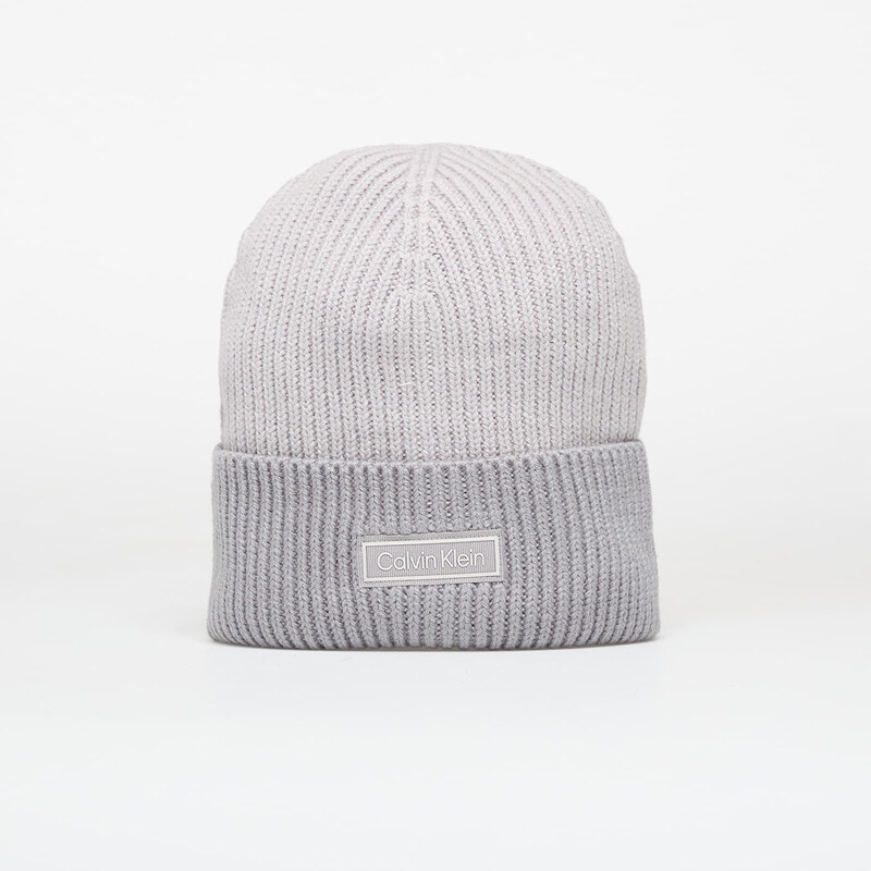 Čiapka Calvin Klein Patch Wool Chunky Hat Grey Universal 65363727