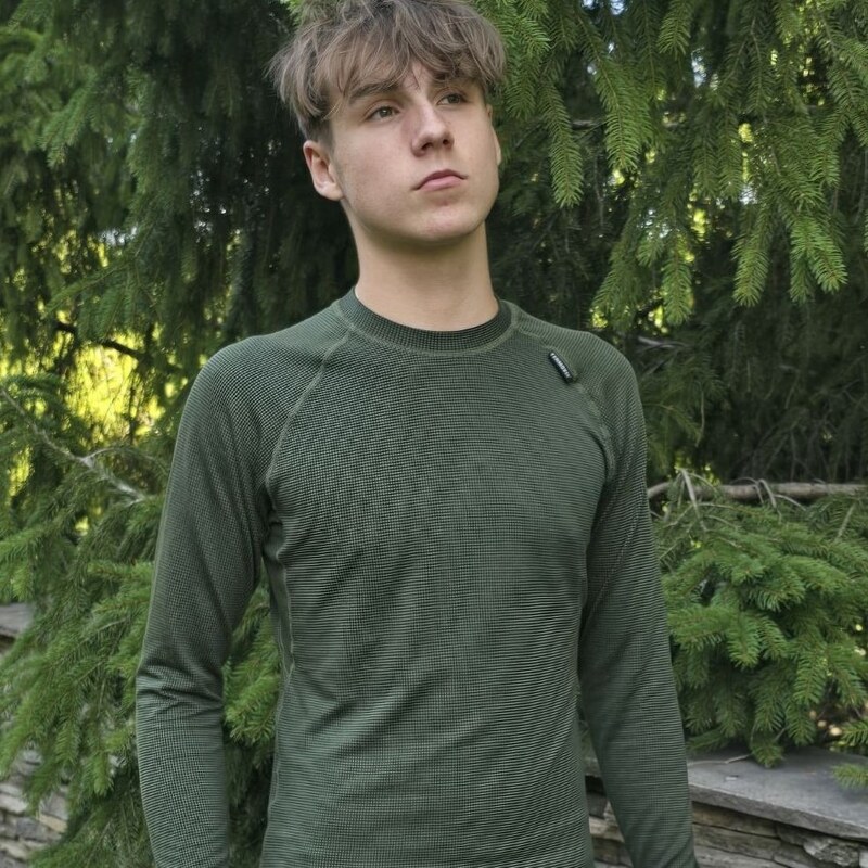 TERMOVEL Tmavozelené detské termo tričko 65364833