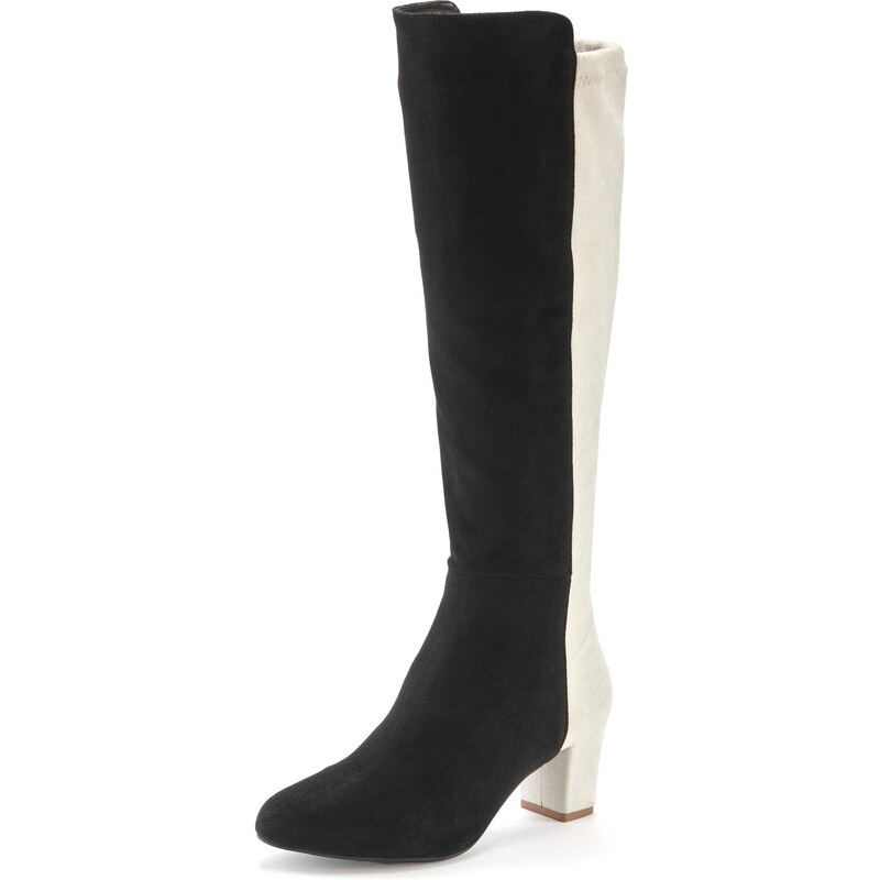 LASCANA Čižmy čierna / biela 65730875