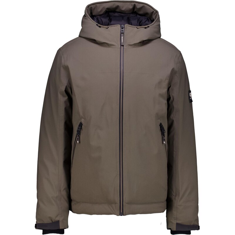 GARCIA Prechodná bunda farby bahna / čierna 65878174