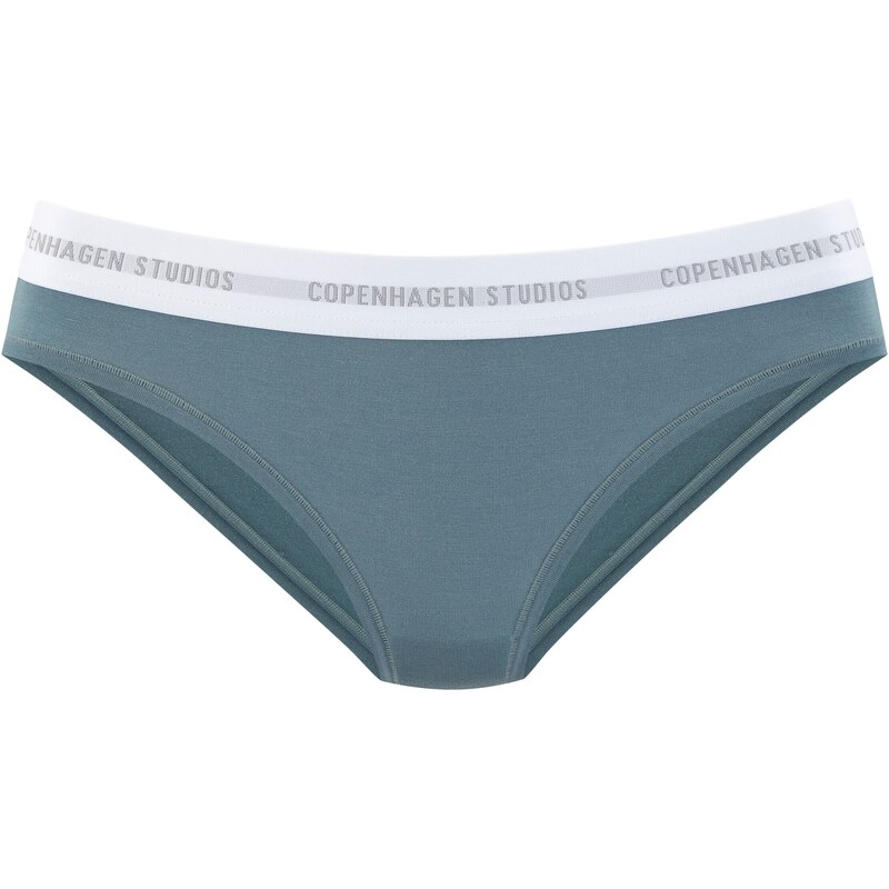 Copenhagen Studios Bikinové nohavičky sivá / petrolejová / biela 65882091