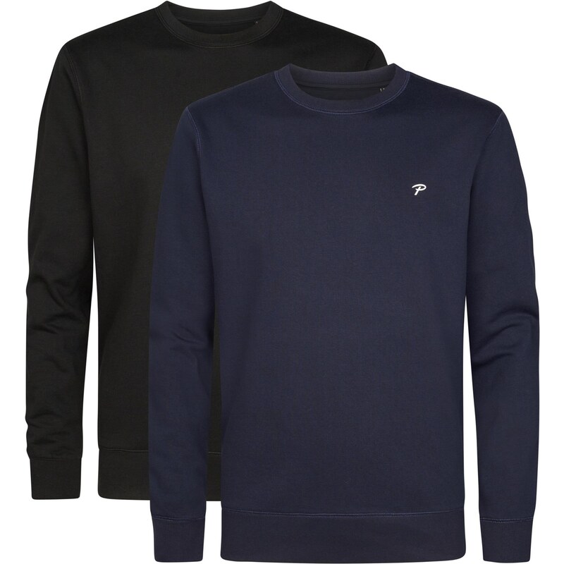 Petrol Industries Sveter Des Moines. námornícka modrá / čierna 65887329