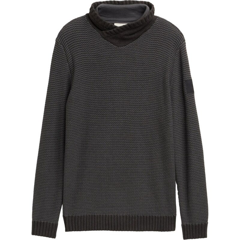 TOM TAILOR Sveter čierna melírovaná 65475140