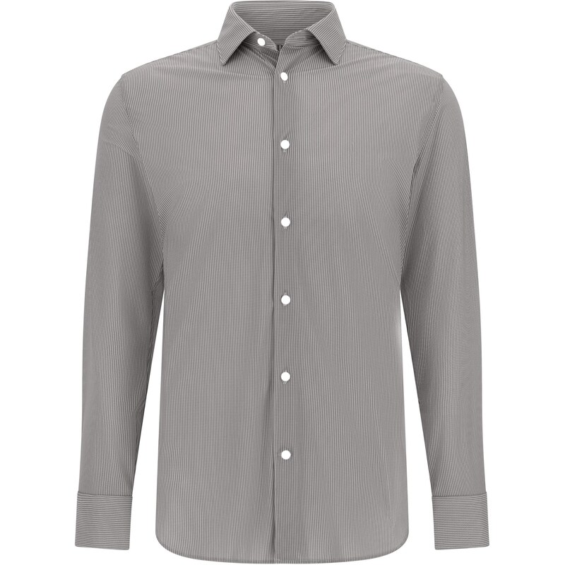 Boggi Milano Košeľa sivá / šedobiela 65660249