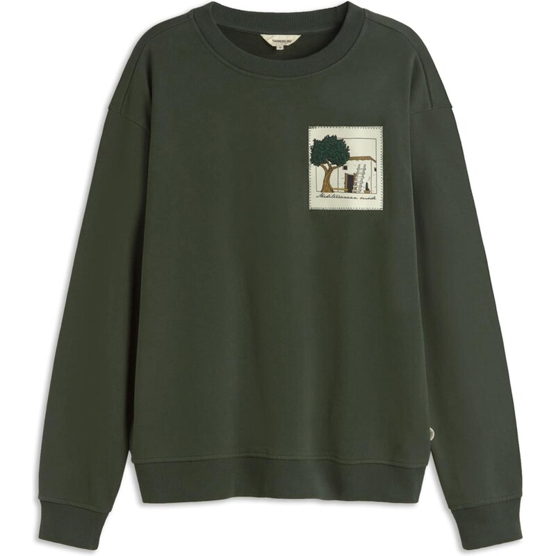 Thinking MU Mikina Leon hnedá / tmavozelená / prírodná biela 65660928