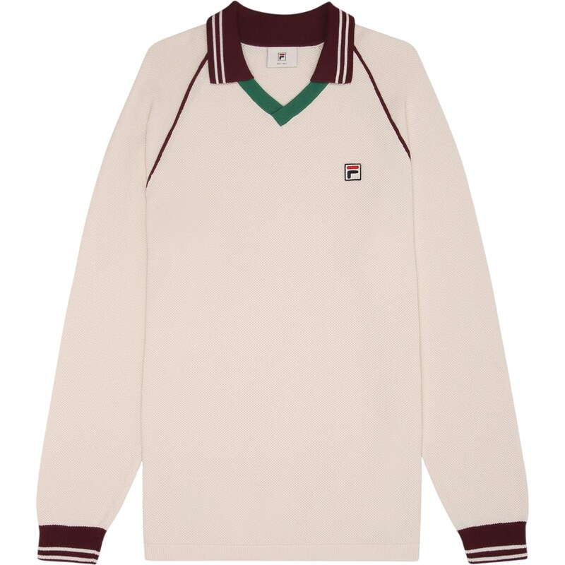 FILA Kardigán Molinazzo tmavozelená / tmavočervená / šedobiela 65365565