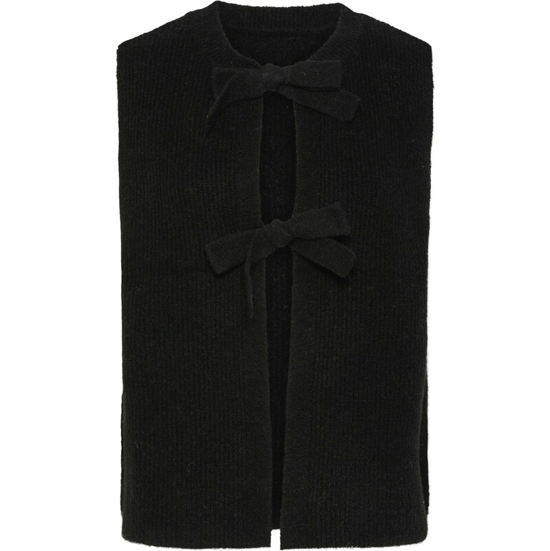 PIECES Pletená vesta PCSilly čierna 65885422