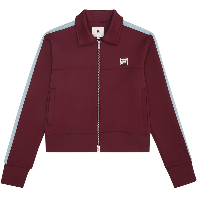 FILA Tepláková bunda Como bordová / biela 66008973