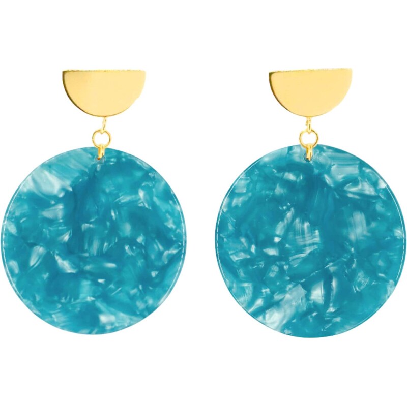 Fräulein Wunder Náušnice Amal modrá 65889990