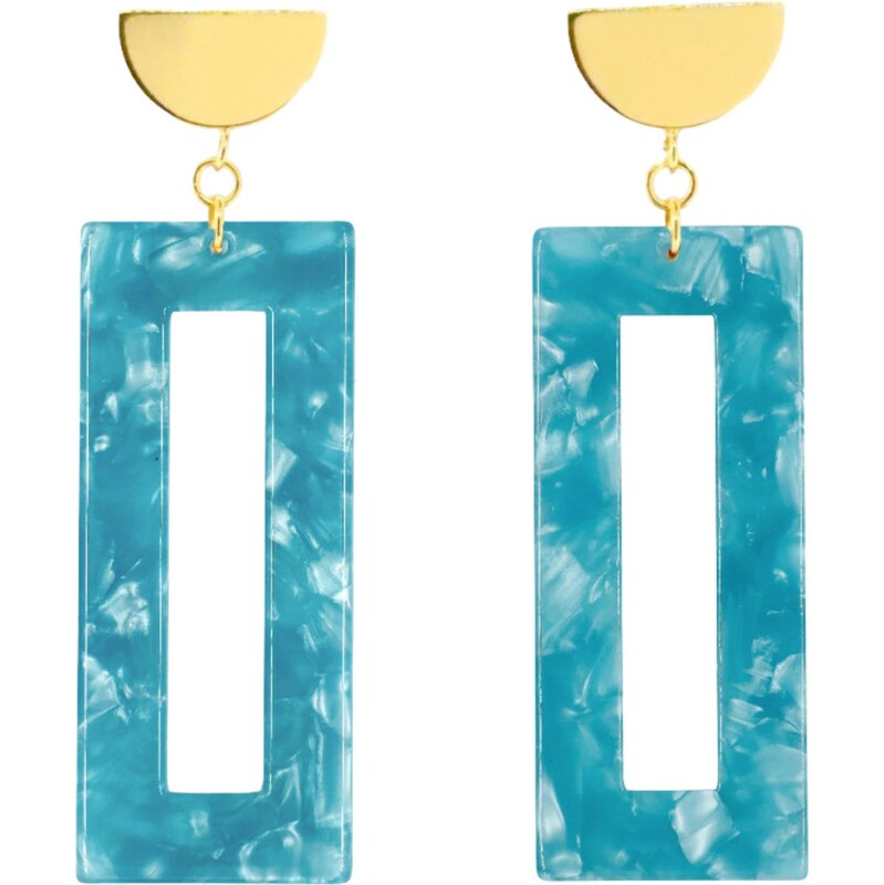 Fräulein Wunder Náušnice Ohrringe Akane modrá 65889996