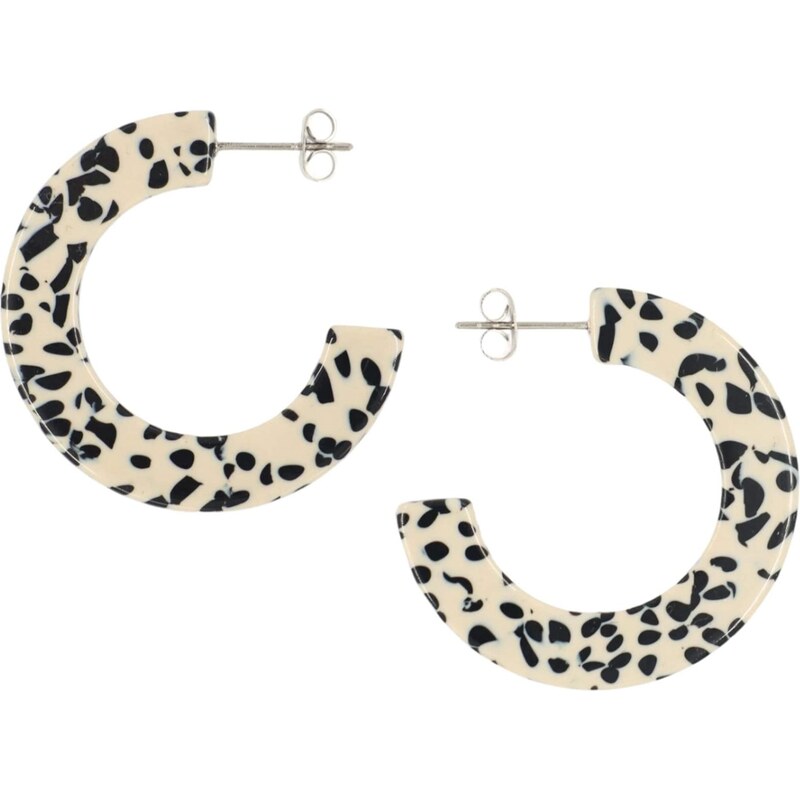 Fräulein Wunder Náušnice Ohrringe Abby béžová / čierna 65889997