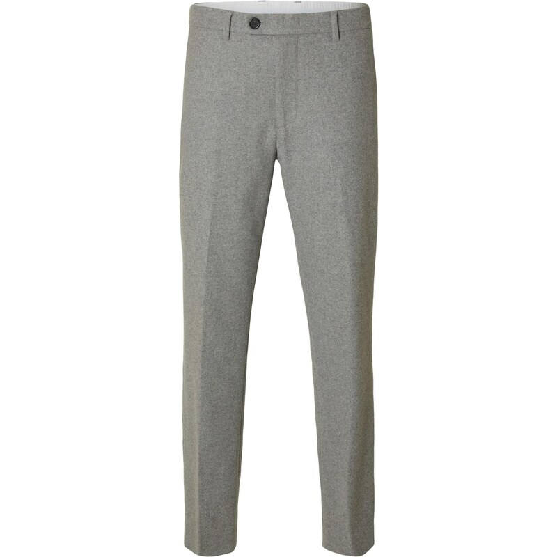 SELECTED Nohavice s pukmi SLH196 sivá 65365628