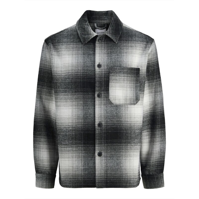 JACK & JONES Košeľa JJZAC čierna / biela 65365647