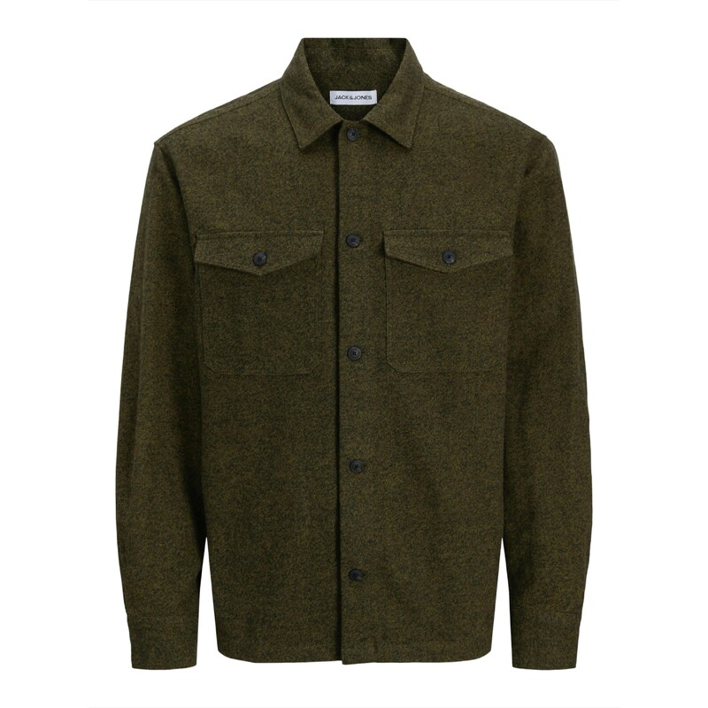 JACK & JONES Prechodná bunda JJEPERFECT zelená melírovaná 65663092