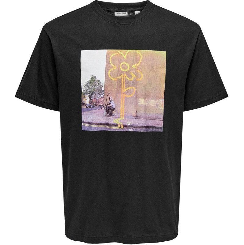 Only & Sons Tričko farby bahna / svetlofialová / koralová / čierna 65365695