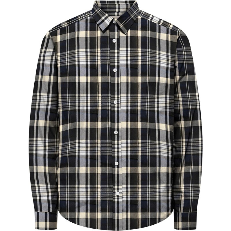 Only & Sons Košeľa ONSKIM námornícka modrá / svetložltá / čierna / 65663939