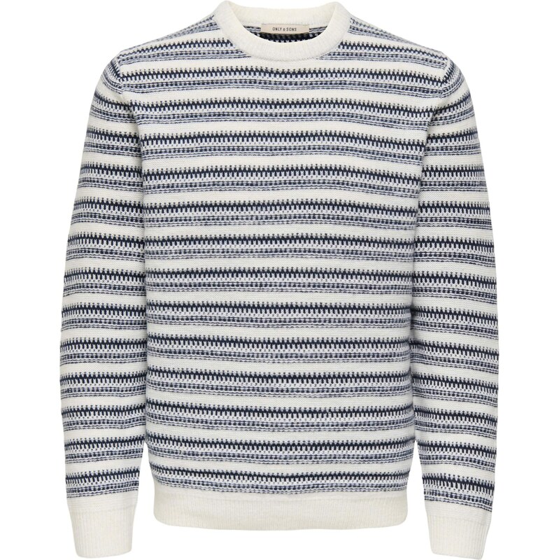 Only & Sons Sveter ONSMING námornícka modrá / biela 65861800